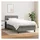 vidaXL Boxspringbett 100 x 200 cm Dunkelgrau