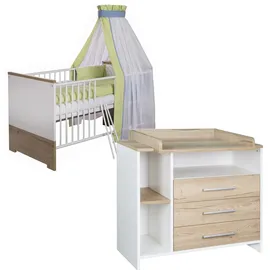 Schardt Kinderzimmer Eco Plus 2-tlg. weiß/halifax eiche