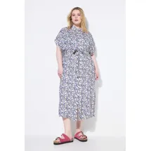 Studio Untold Hemdblusenkleid Maxi Flower-Print Rosa 50/52