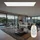 GLOBO Aufbau Panel LED Deckenleuchte dimmbar mit Fernbedienung Tageslichtlampe Deckenlampe weiß,