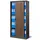 Jan Nowak Kuba Aktenschrank 90 x 40 x 185 cm Anthrazit/Nussbaum
