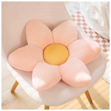 LANFIRE Blume Plüsch Kissen Kissen Bodenkissen Dekoratives Blumenkissen Sitzkissen Rückenlehnenkissen Schlafsofa Kissen (30CM, Pink)