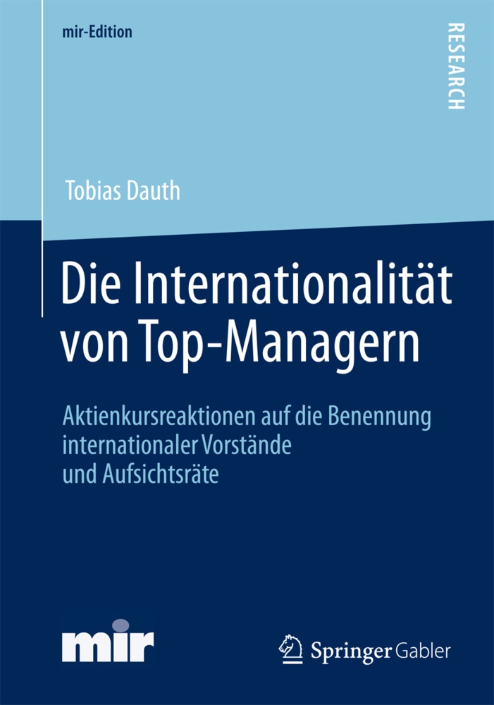 Die Internationalität Von Top-Managern - Tobias Dauth  Kartoniert (TB)