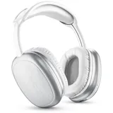 Music Sound HEADPHONES MAXI2 Kabellos, Kopfhörer Weiß | Bluetooth-Kopfhörer | Anrufe/Musik, - Play Time 22h - Charging 1,5h - Integriertes Mikrofon - Bedienelemente am Pavillon und verstellbarem Kopfband, weiße Farbe