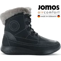 JOMOS Allegra 857513 - Damen Winter Stiefel mit Lammfell Gefüttert in Leder Schwarz , Größe: EU 39 UK 6 - Schwarz - 39