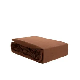 COFI 1453 Spannbettlaken Jersey 180 x 200 cm braun