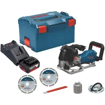 Bosch GNF 18V-40 Mauernutfräse 18 V 40 mm inkl. 1x Akku 5,0 Ah + Ladegerät + L-Boxx