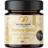 Nature Heart Rohes Gold - Manuka Honig 514+ MGO 200 g