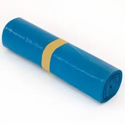 KK Verpackungen 40 x LDPE MÜLLBEUTEL - Müllsäcke 240 Liter BLAU - Abfallsäcke