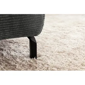 KAWOLA Sofa DELIA Ecksofa Cord grau Recamiere links - Grau