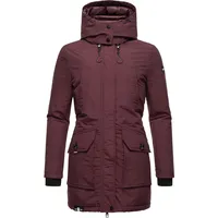 Navahoo Winterjacke "Blizzardstorm", Damen, Gr. M (38), rot (weinrot), Oberstoff: 70% Baumwolle, 30% Nylon. Futter: 100% Polyester. Wattierung: 100% Polyester.