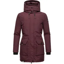 Navahoo Winterjacke "Blizzardstorm", Damen, Gr. M (38), rot (weinrot), Oberstoff: 70% Baumwolle, 30% Nylon. Futter: 100% Polyester. Wattierung: 100% Polyester.