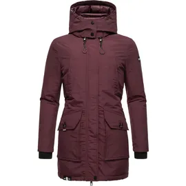 Navahoo Winterjacke "Blizzardstorm", Damen, Gr. M (38), rot (weinrot), Oberstoff: 70% Baumwolle, 30% Nylon. Futter: 100% Polyester. Wattierung: 100% Polyester.