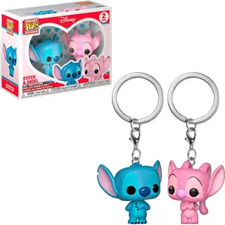 Funko POP Keychain Vinyl & Lilo und Stitch Stitch und Angel - 4cm 2 er Pack