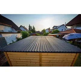 stegplattendepot Wellplatte Sinus 95/34 200 x 95 cm schwarz