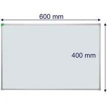 Franken Whiteboard 60 x 40 cm Silber/Weiß