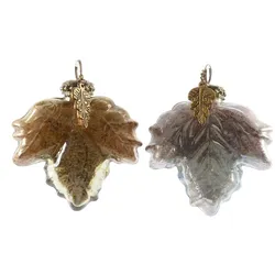 Blätter Glas Glaskugeln Weihnachtskugeln Christbaumkugeln Baumschmuck 2er Set