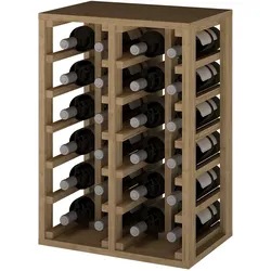 Godello Serie Weinregal aus heller Kiefer 24 Flaschen