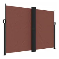 vidaXL Seitenmarkise Ausziehbar Braun 180x600 cm