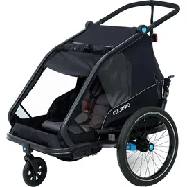 Cube Double CMPT Kinderanhänger schwarz 2026