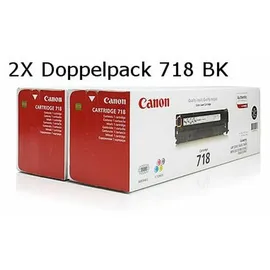 Canon 718BK schwarz 2er Pack