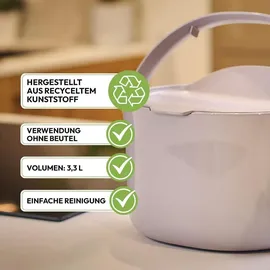Skaza Exceeding Expectations Behälter für Küchenabfälle, formschöner Komposteimer, olive