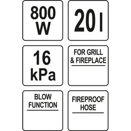 Yato Aschesauger 20 l 800 W