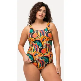 Ulla Popken Badeanzug Dschungel Orange 62/64