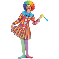 Atosa 20821 Clown Karnevalskostüm, Mädchen, Mehrfarbig, 140