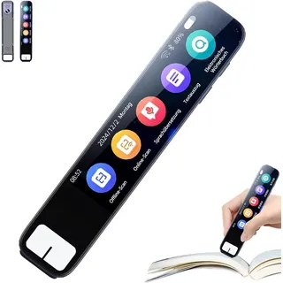 Scannix Ki-Stiftscanner,scannix Stift, Echtzeit Sprachübersetzer & Scanner Mit Touchscreen, Unterstützt 134 Sprachen, Offline & Online Nutzbar, Texterkennung In 60 Sprachen-A