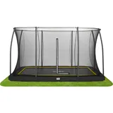 Trampolin Comfort Edition Ground 366 cm x 244 cm Schwarz