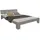 Homestyle4u Holzbett 120x200 mit Lattenrost in Grau 2036,