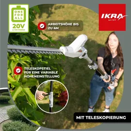IKRA ICPH 2040 / 20 cm inkl. Akku 20V, Ladestation, Pflegespray & Schultergurt