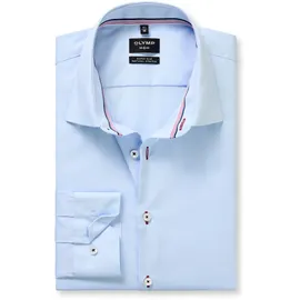Olymp Langarmhemd Slim Fit Blau 42