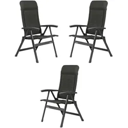 Set WESTFIELD Royal Lifestyle Stuhl anthracite 3 Stühle