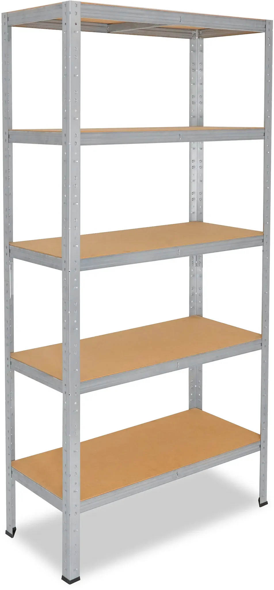 shelfplaza HOME 155x130x60 cm Schwerlastregal in verzinkt mit 5 Böden und 150 kg Traglast pro Boden