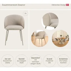 Actona Eleanor 55,5 x 79 x 55 cm 2 St. beige