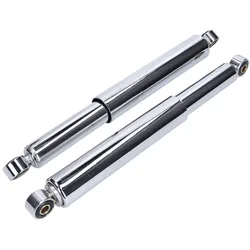 Stoßdämpfer Satz geschlossen Chrom - 370mm Mofa