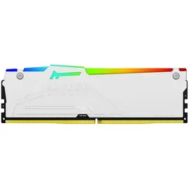Kingston FURY Beast RGB - DDR5 - Kit - 32 GB: 2 x 16GB, 5600 MHz, DDR5-RAM, DIMM), RAM, Weiss