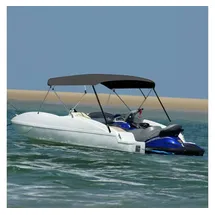 vidaXL Sonnenschutz 4-Bow Bimini Top 243x(230-244)x137 cm Polyurethan Anthrazit