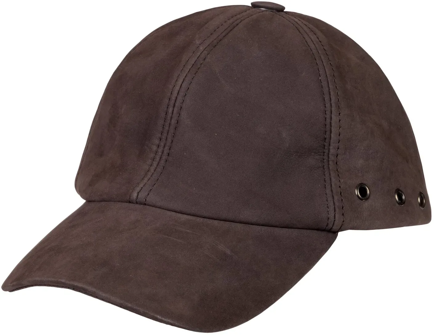 L-pro West Leder-Basecap dark brown uni