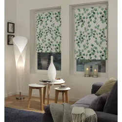 Seitenzugrollo GARDINIA "Digiprint Blackout Isabella", weiß, B:110cm H:150cm, Polyester, Rollos, abdunkelnder Stoff mit Digitaldruck