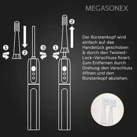 Megasonex MB2 Aufsteckbürste medium 2 St.