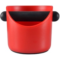 Molinter Abklopfbehälter Kaffeesatzbehälter Ausklopfbehälter Abschlagbehälter für Barista Kaffeesatz Kaffee Tresterbehälter (Stil 1, Rot)