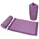 Navaris Akupressurmatte 2in1 Akupressur Massage Set - 1x Matte 1x Kissen mit Tasche - (1-St) rosa