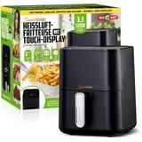 SMART KITCHEN Heißluft-Fritteuse [3,3L Füllvolumen] Heißluft-Fritteuse klein - Aircooker klein - mini aircooker - elektrische Heißluftfritteuse