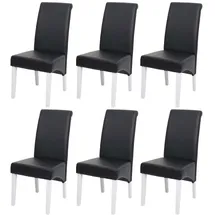 MCW Esszimmerstuhl Cesena Kunstleder schwarz 6er Set