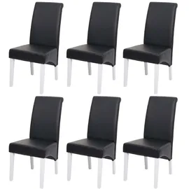 MCW Esszimmerstuhl Cesena Kunstleder schwarz 6er Set