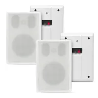 Pronomic FLS-540E WH Paar Flatpanel Wandlautsprecher Box weiß 2x Set