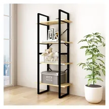 vidaXL Bücherregal 4 Böden 60 x 30 x 140 cm Braun